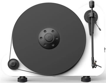 Pro-Ject VT-E BT R Pladespiller med Bluetooth og RIAA forstærker Hvid højglans forside/front