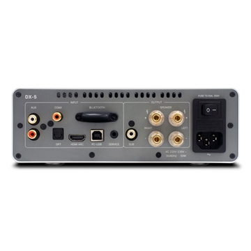 Rotel DX-5 Sort Integreret forstærker med DAC Bagside