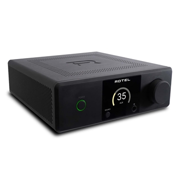 Rotel DX-5 Sort Integreret forstærker med DAC Profil forside/front