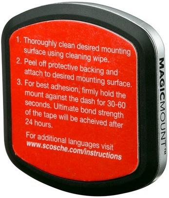 Scosche MagicMount Pro XL Surface Mobil/Tablet holder til væg med magnet bagside/back