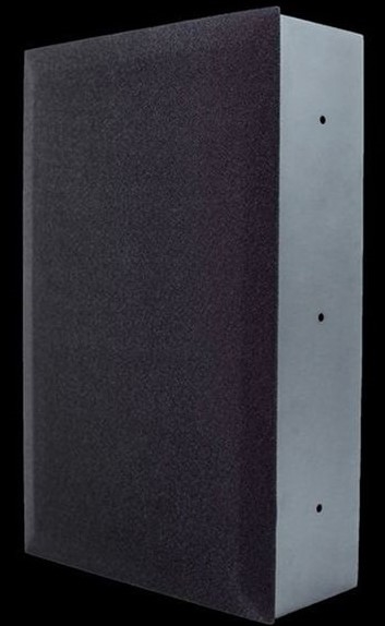 uandksound M610 IW Indbygnings/På væggen højttaler til hjemmebiografen profil forside/front med højttalergitter
