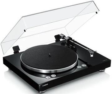 Yamaha MusicCast Vinyl 500 Sort Trådløs pladespiller profil forside/front